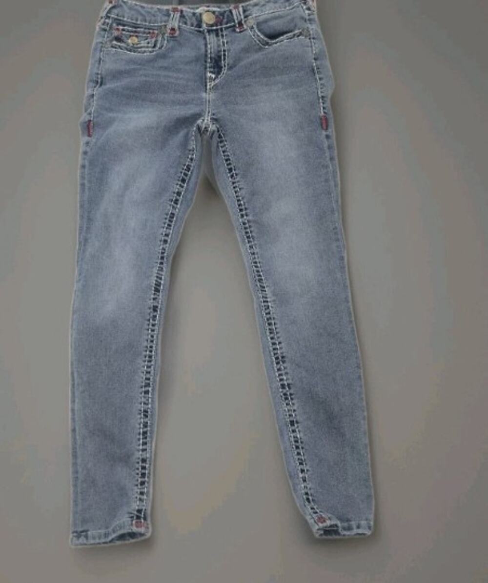 True Religion Jennie Curvy Mid Rise Super Skinny Jeans Size 26 XS